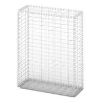 The Living Store Schanskorf Gabion - 100 x 80 x 30 cm - Roestvrij Staal - Weerbestendig