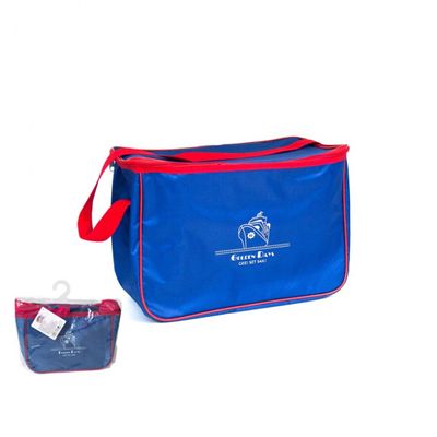 Gerimport koeltas 30 x 18 x 24 cm 12 liter polyester blauw/rood Gerimport koeltas 30 x 18 x 24 cm 12 liter polyester blauw/rood