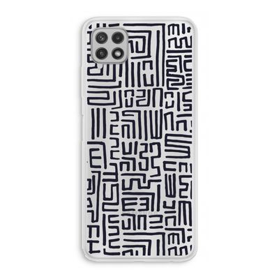 Moroccan Print: Samsung Galaxy A22 4G Transparant Hoesje