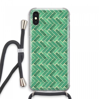 Moroccan tiles 2: iPhone XS Max Transparant Hoesje met koord