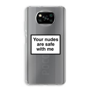 Safe with me: Xiaomi Poco X3 NFC Transparant Hoesje
