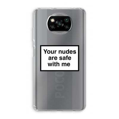 Safe with me: Xiaomi Poco X3 NFC Transparant Hoesje