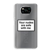 Safe with me: Xiaomi Poco X3 NFC Transparant Hoesje