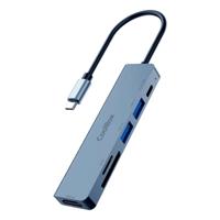 Hub USB CoolBox COO-DOCK-C-61 Grijs 100 W Hub USB CoolBox COO-DOCK-C-61 Grijs 100 W