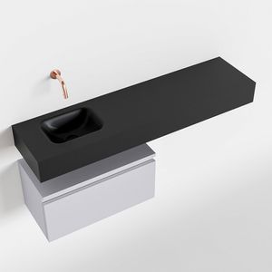 Toiletmeubel Mondiaz Andor | 120 cm | Meubelkleur Cale | Lex vrijhangend wastafel Urban Links | Zonder kraangat