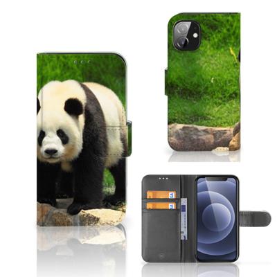 Apple iPhone 12 Mini | Telefoonhoesje | Met pasjeshouder | Panda