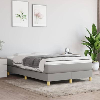 Bedframe zonder matras 120x200 cm stof lichtgrijs