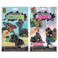 Creative Craft Group Scratch set magneten dinosaurus, 10st.