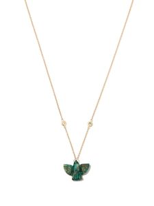 Jacquie Aiche collier Baby Chrysocolla en or 14ct serti de jade