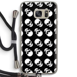 Musketon Skulls: Samsung Galaxy S7 Transparant Hoesje met koord