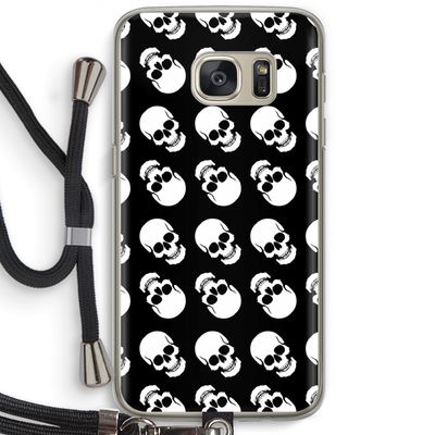 Musketon Skulls: Samsung Galaxy S7 Transparant Hoesje met koord