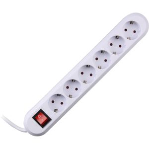 Bachmann SMART 6x Schuko H05VV-F 3G 1.50mm² 16A/3680W 5m power uitbreiding 6 AC-uitgang(en) Wit