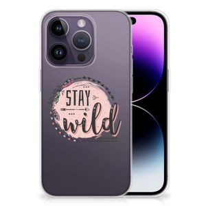 Apple iPhone 14 Pro Telefoonhoesje met Naam Boho Stay Wild