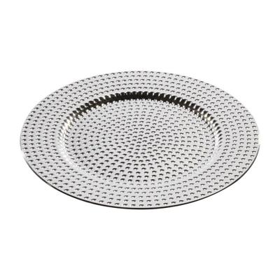 Kaarsenbord/plateau - rond - zilver - kunststof - D33 cm - Kaarsenonderzetter Kaarsenbord/plateau - rond - zilver - kunststof - D33 cm - Kaarsenonderzetter