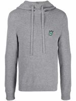 Zadig&Voltaire hoodie en laine mérinos à plaque logo - Gris