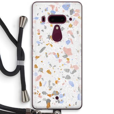Terrazzo N°8: HTC U12+ Transparant Hoesje met koord