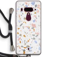 Terrazzo N°8: HTC U12+ Transparant Hoesje met koord