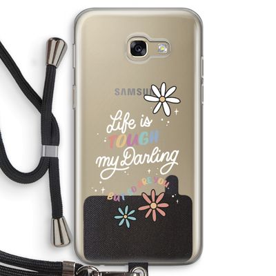 Tough Life: Samsung Galaxy A5 (2017) Transparant Hoesje met koord