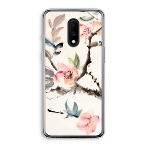 Japanse bloemen: OnePlus 7 Transparant Hoesje