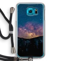 Travel to space: Samsung Galaxy S6 Transparant Hoesje met koord