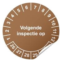 Keuringssticker Volgende inspectie op Ø 30 mm - 800 stuks (op rol)