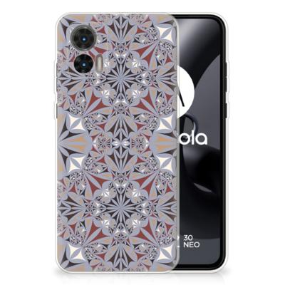 Motorola Edge 30 Neo | TPU | Siliconen hoesje | Flower Tiles