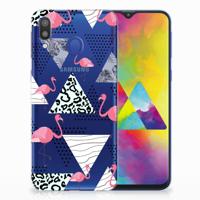 Samsung Galaxy M20 (Power) | TPU Hoesje | Flamingo Triangle