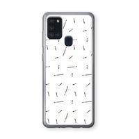 Hipster stripes: Samsung Galaxy A21s Transparant Hoesje
