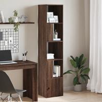 Boekenkast 40x36x189 cm bewerkt hout bruin eikenkleurig - thumbnail