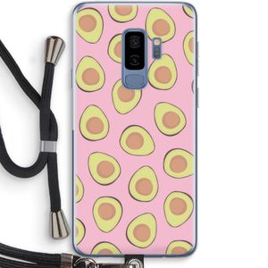 Dancing avocados: Samsung Galaxy S9 Plus Transparant Hoesje met koord