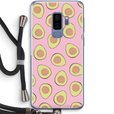 Dancing avocados: Samsung Galaxy S9 Plus Transparant Hoesje met koord
