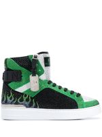 Philipp Plein baskets montantes Money Beast - Vert