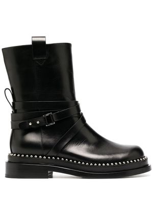 Ermanno Scervino bottines à détails de clous - Noir