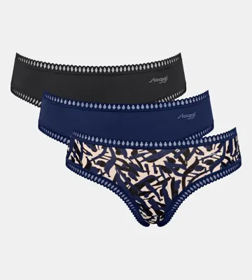 3-pack Crush Go dames hipsters