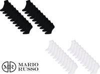 10 Mario Russo - Heren Sokken - Sneaker Sokken - Zwart of Wit - Maat 35 tot 46 - thumbnail