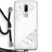 Biggest stripe: OnePlus 6 Transparant Hoesje met koord