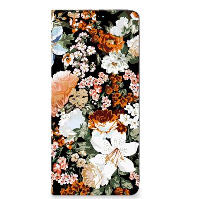 Smart Cover voor OPPO A98 5G Dark Flowers Smart Cover voor OPPO A98 5G Dark Flowers