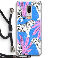 Tijger: OnePlus 6 Transparant Hoesje met koord
