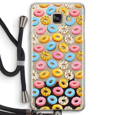 Pink donuts: Samsung Galaxy A5 (2016) Transparant Hoesje met koord