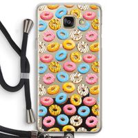 Pink donuts: Samsung Galaxy A5 (2016) Transparant Hoesje met koord