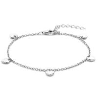 Armband Hartjes zilver 4,5 mm 16-19 cm - thumbnail