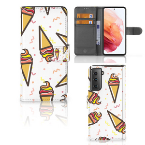 Samsung Galaxy S21 Book Cover Icecream