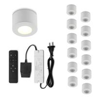 Set LED-opbouwspot met afstandsbediening Parma wit 3W dimbaar 1-12 stuks