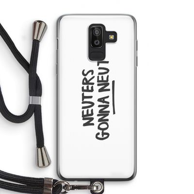 Neuters: Samsung Galaxy J8 (2018) Transparant Hoesje met koord
