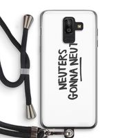Neuters: Samsung Galaxy J8 (2018) Transparant Hoesje met koord
