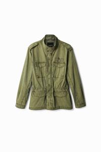 Legerparka met zakken - GREEN - S