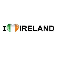 Sticker - I love Ireland - 19 x 4 cm - Ierland - landenthema