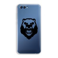 Angry Bear (black): Honor 10 Transparant Hoesje