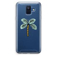 Palmboom: Samsung Galaxy A6 (2018) Transparant Hoesje - thumbnail