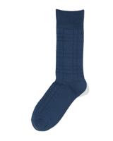 HEMA Herensokken Ruiten Middenblauw (middenblauw)